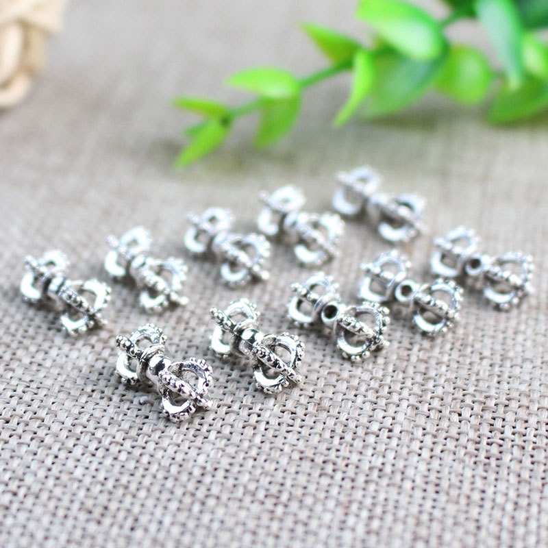 Chuỗi Hạt Phật Giáo Handmade Bằng Hợp Kim Bạc Tây Tạng DIY