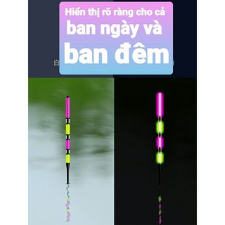 Ngọn phao đèn câu đài tàng hình hỗn hợp ngày đêm cảm ứng, ánh sáng lạnh - Khôi Fishing
