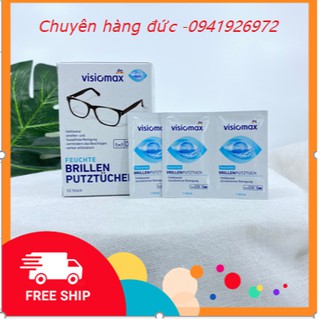 Khăn Lau Kính VISIOMAX Hộp 52 Tờ  Giúp Làm Sạch Mặt Kính Chống Bám Bụi Trở Lại