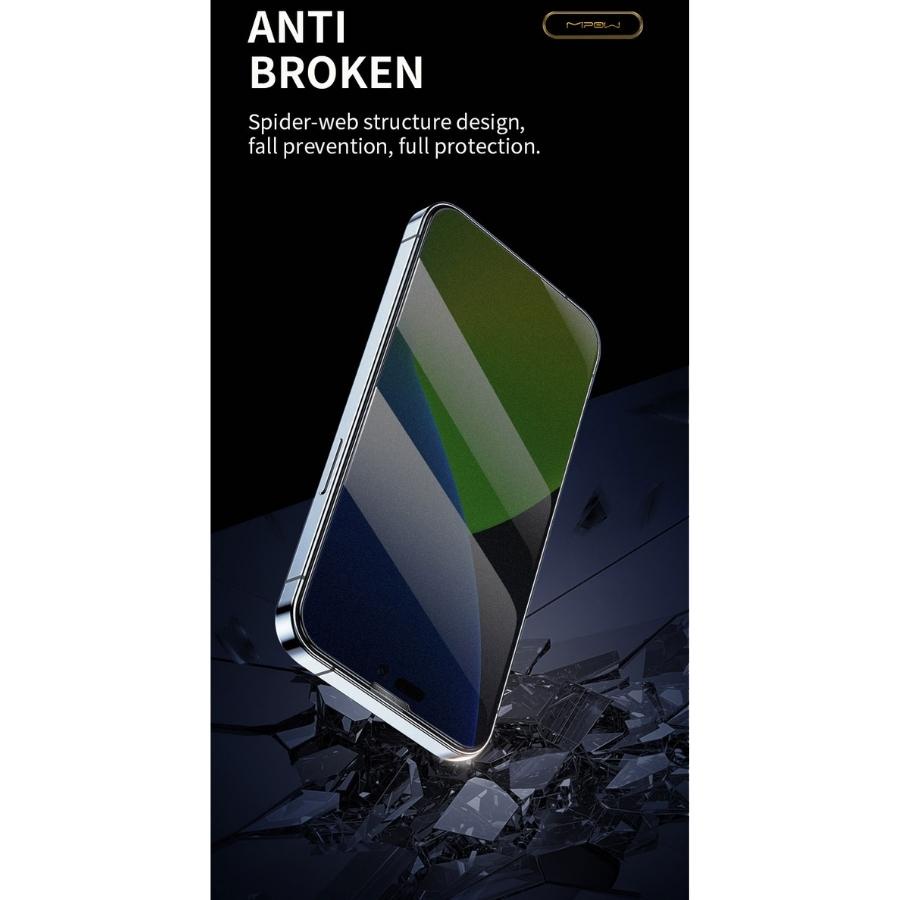 Miếng dán cường lực mờ, chống vân tay Mipow Kingbull HD dành cho iPhone 14/14+/14 Pro/ 14 Promax - Hàng chính hãng