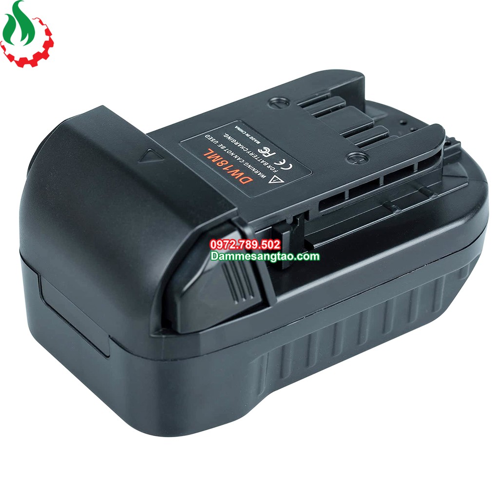 Đế chuyển pin dewalt 18V sang máy milwaukee 18V