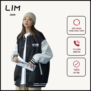 Áo bomber jacket dù 2 lớp unisex nam nữ lim dr
