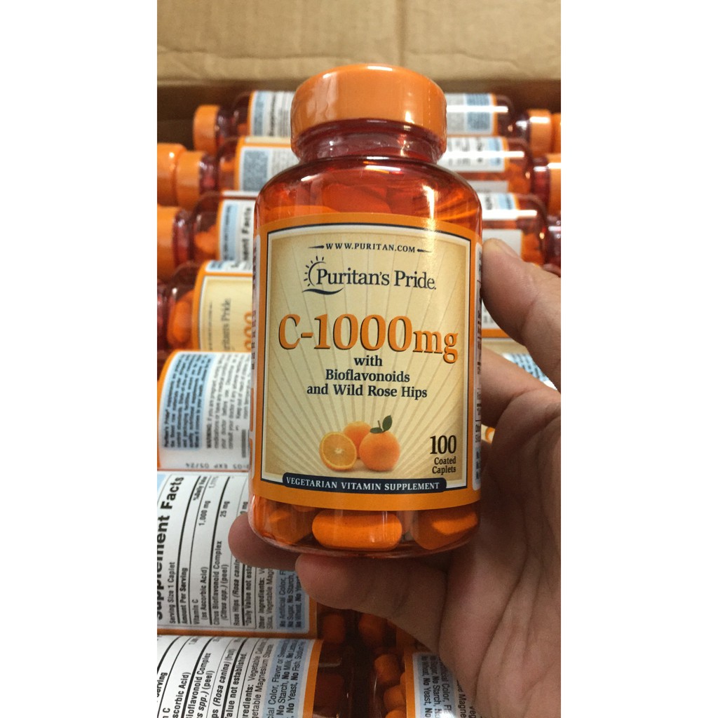 Thức uống cung cấp vitamin C  1000 mg 100 viên vị cam từ mỹ