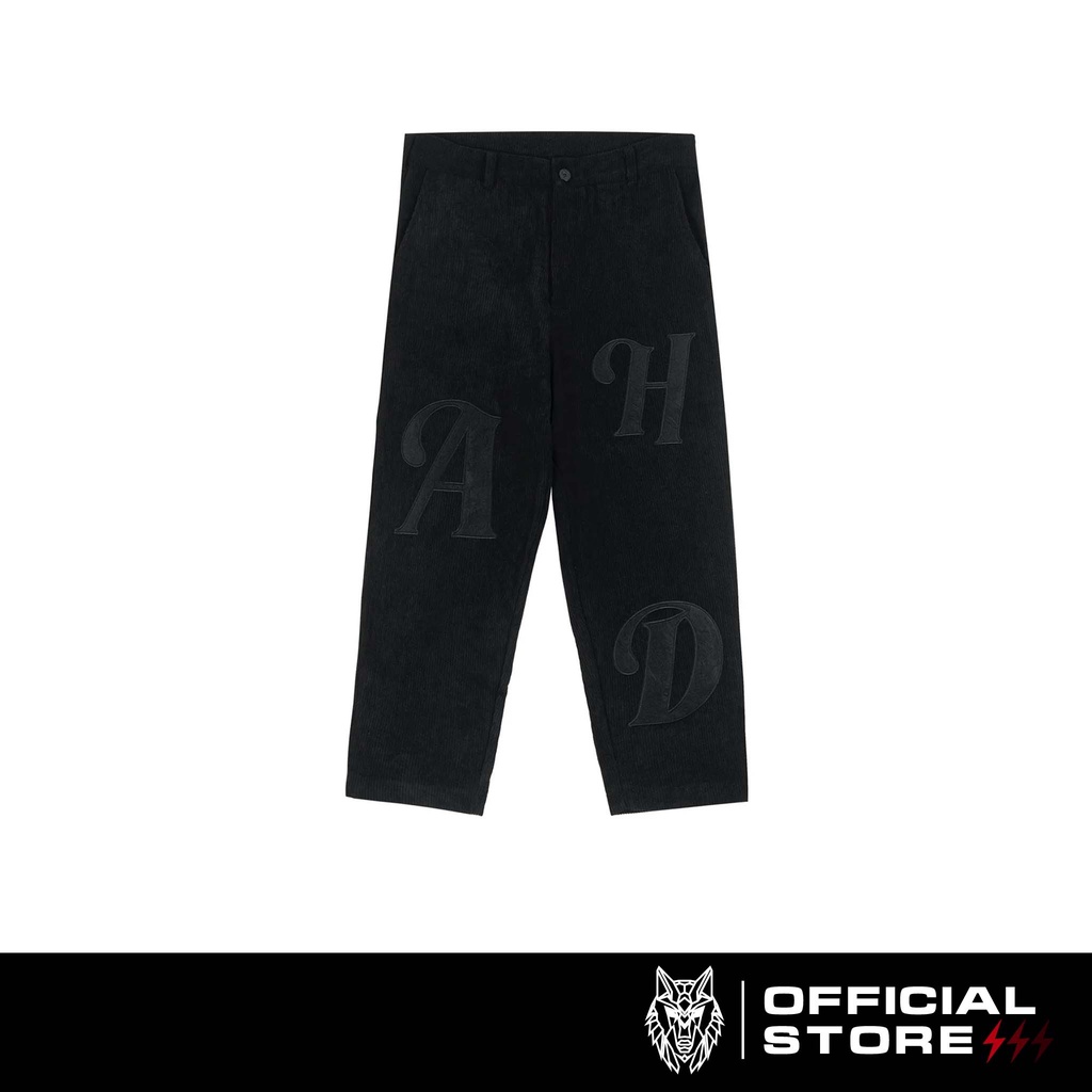 Quần Dài Nhung Gân Unisex BLACK CORDUROY HADES Brand Chính Hãng