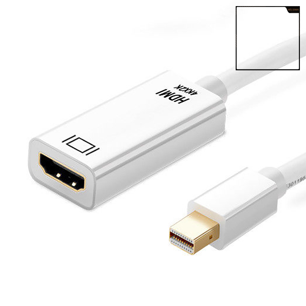 helsinki 4Kx2K Mini DisplayPort DP to HDMI-compatible Adapter Converter Cable for Macbook Pro Air