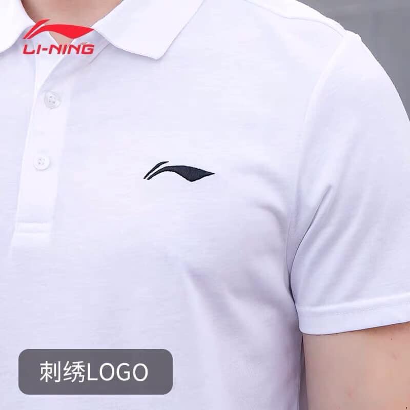 Áo Lining nam có cổ cao cấp, chất vải co giãn, thoáng mát, áo polo nam thể thao thương hiệu Lining