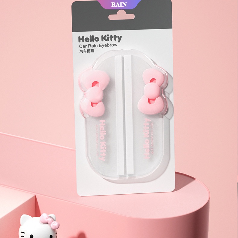 Tấm Bọc Che Mưa Họa Tiết Hoạt Hình Hello Kitty Thông Dụng Cho Kính Chiếu Hậu Xe Hơi