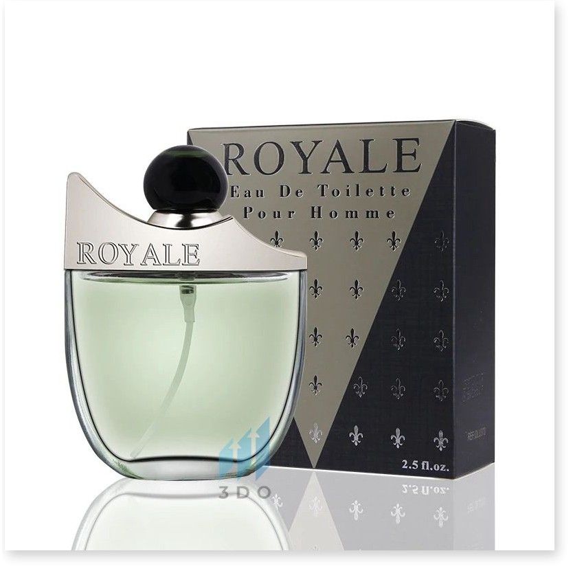 Nước hoa nam cao cấp R.O.Y.A.L.E 75ml, mùi hương cô đặc thơm lâu đến 8h, nước hoa nam vương phân phối chính hãng bởi 3DO