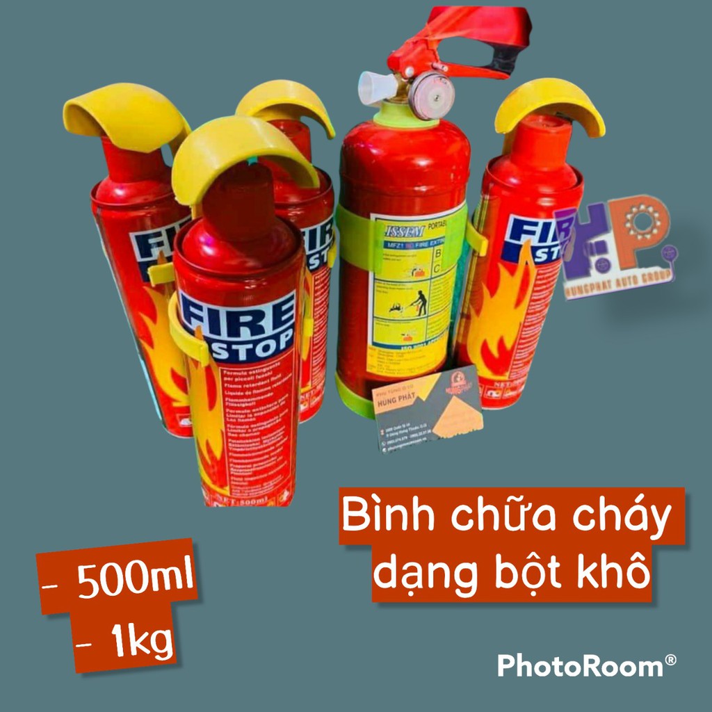 Bình Chữa Cháy Xe Ô Tô Bột Khô 500ml & 1kg
