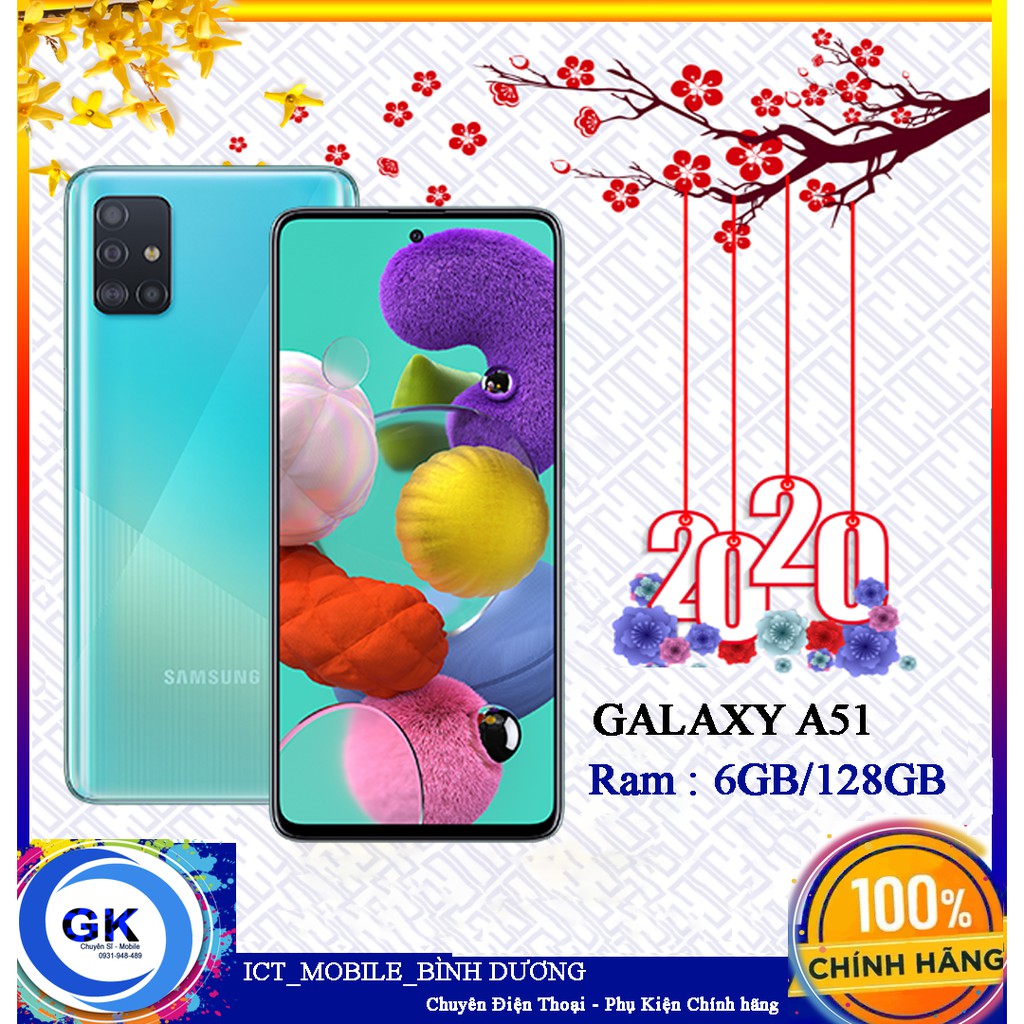 [Nguyên Seal] Điện Thoại Samsung Galaxy A51 6GB + 128GB - Hàng Chính Hãng (Đã kích hoạt đến 06/05/2022)