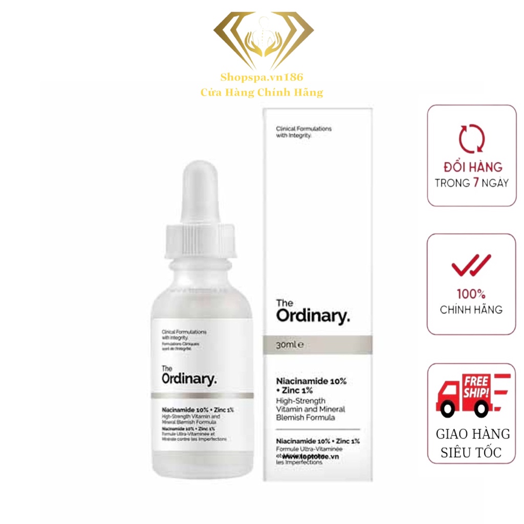 Tinh chất ngăn ngừa mụn serum the ordinary niacinamide 10%+ ZinC 1% 30ml