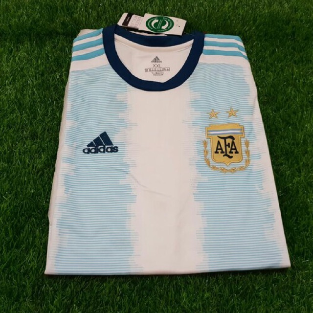 Áo Thun Bóng Đá Đội Tuyển Argentina New 2018 2019 Size Lớn Xxl 2xl