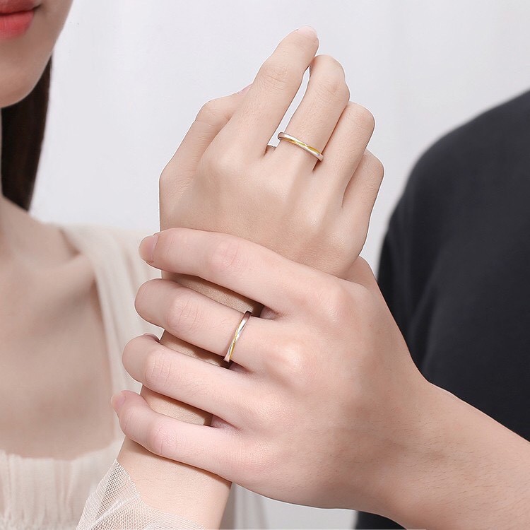 Nhẫn đôi nam nữ Nhẫn Cặp Couple Freesize nhiều mẫu HOT NHẤT