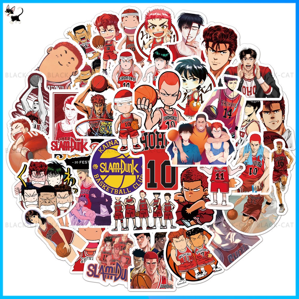 Miếng Dán Trang Trí Hình Anime Demon Slayer/Naruto/Pokémon/One Piece Chống Thấm Nước