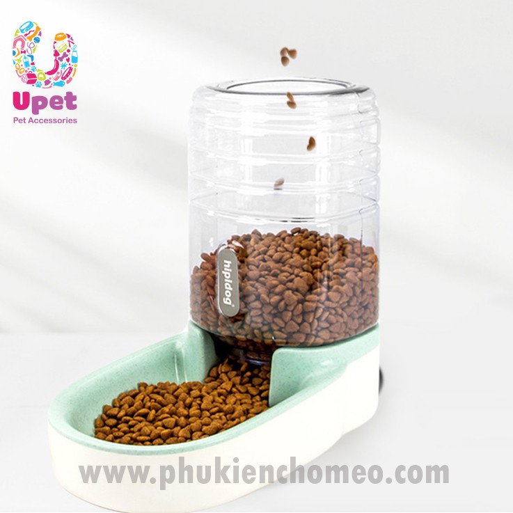 (ĐỘC QUYỀN) Bát ăn tự động hình trụ nhiều màu sắc 3500ml cho chó mèo, giúp boss luôn có đồ ăn khi sen vắng nhà