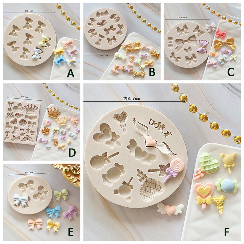 Khuôn đúc hình nơ mini cho làm bánh/ sô cô la