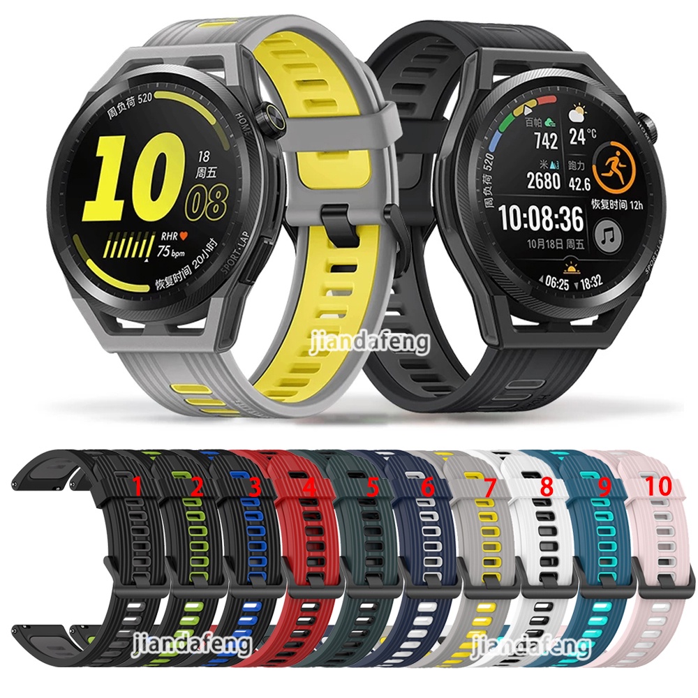 Dây Đeo Silicon Thể Thao Cho Đồng Hồ Thông Minh HUAWEI WATCH GT Runner 46mm