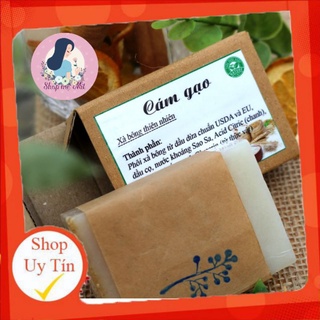Xà bông Cám gạo - Xà bông sinh dược 100% thiên nhiên 100g (Sản phẩm của Hợp Tác Xã sinh dược)