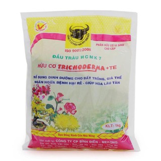 Phân Hữu Cơ Vi Sinh Trichoderma + TE Đầu Trâu 1Kg