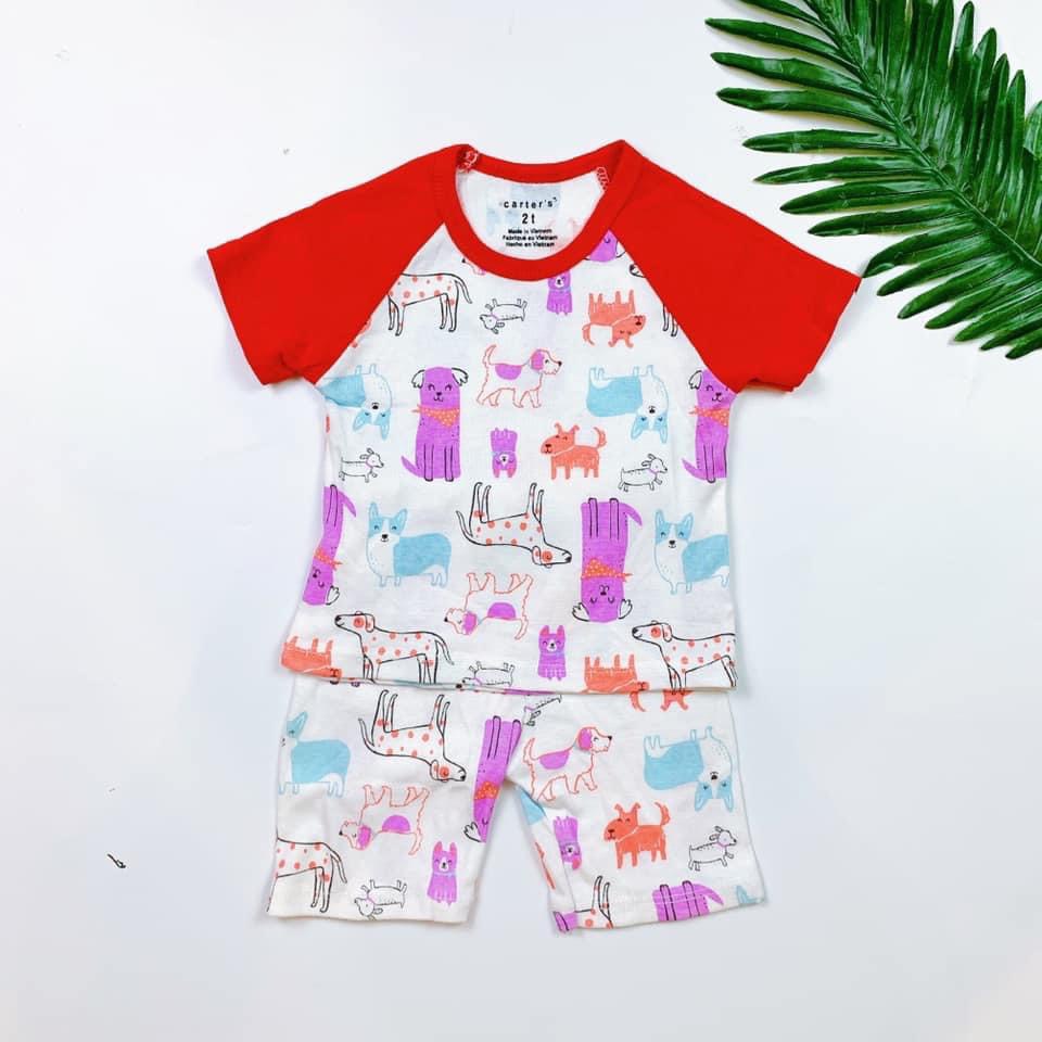 Đồ Bộ Giáp Lăng Thun Cotton Bé Gái Từ 6 Tháng - 4 Tuổi