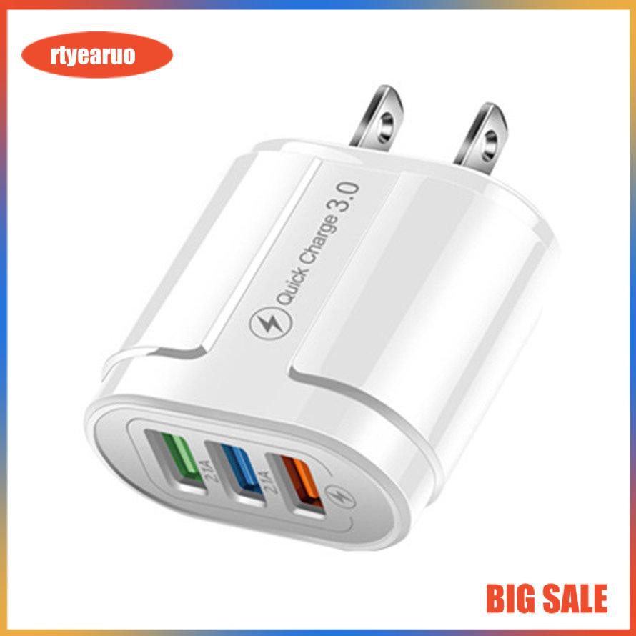 3 USB 18W Fast Charging Mobile Phone Charging Head Universal Wall Mobile