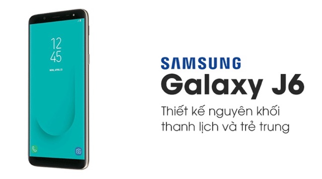 Điện Thoại Samsung Galaxy J6. Máy cũ chính hãng đẹp 90%.