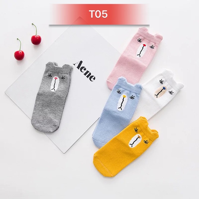 Combo 5 đôi tất trẻ em siêu cute ngộ nghĩnh (T05)