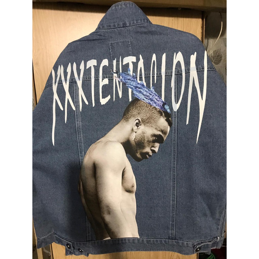 Ao khoac jeans xxtentacion