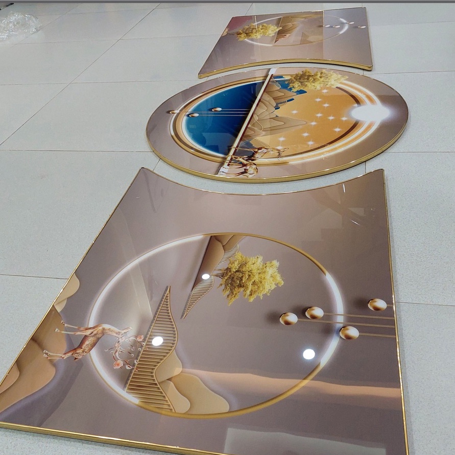 Bộ 3 Tranh Tráng Gương Hiện Đại , Tranh Treo Tường Decor Hiện Đại Trang Trí Phòng Khách, Phòng Ngủ, Phòng Bếp