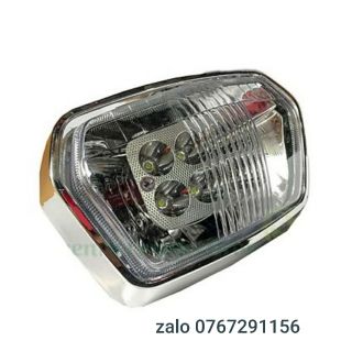Đèn Pha LED 6 Bóng Cho Xe Máy Dream Đầu Lồi