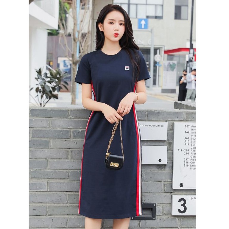 ĐẦM NỮ BIGSIZE QUẢNG CHÂU CAO CẤP,HÀNG EXMOL CHÍNH HÃNG,DÁNG DÀI,SUÔNG,CỔ TRÒN,NGẮN TAY,CHẤT THUN COTTON (50kg-80kg) | BigBuy360 - bigbuy360.vn