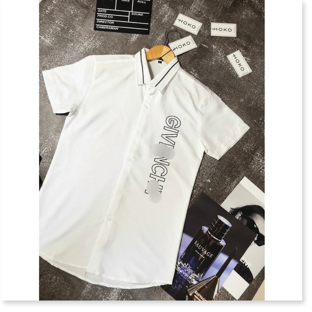 Áo sơ mi in thêu NGẮN TAY NAM CỰC CHẤT , BAO ĐẸP CHO NAM GIỚI KHANH AN