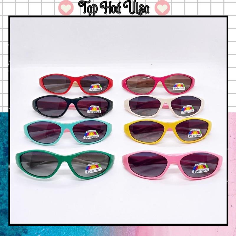 Kính râm thời trang gọng dẻo siêu chống bẻ mắt polarized cao cấp cho bé - Kính mát chống tia UV400 cho bé trai và bé gái