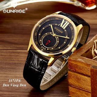 Đồng hồ nam Sunrise 1171PA 2 kim rưỡi kính Sapphire chống xước chạy full kim - Fullb