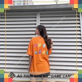 Áo thun tay lỡ cam GAME