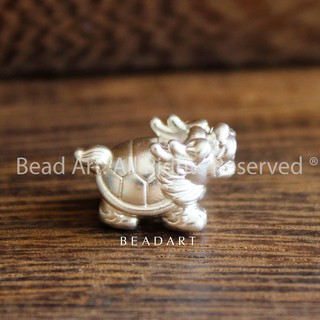Charm Long Quy May Mắn, Tài Lộc Bạc 999, Charm Làm Vòng Tay Phong Thuỷ, Chuỗi Hạt, Trang Sức S50 - Bead Art