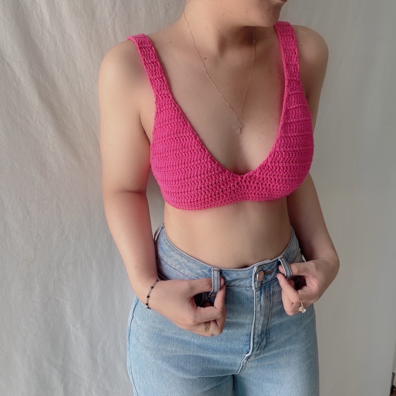 áo hai dây LYLY BRA TOP handmade crochet | BigBuy360 - bigbuy360.vn