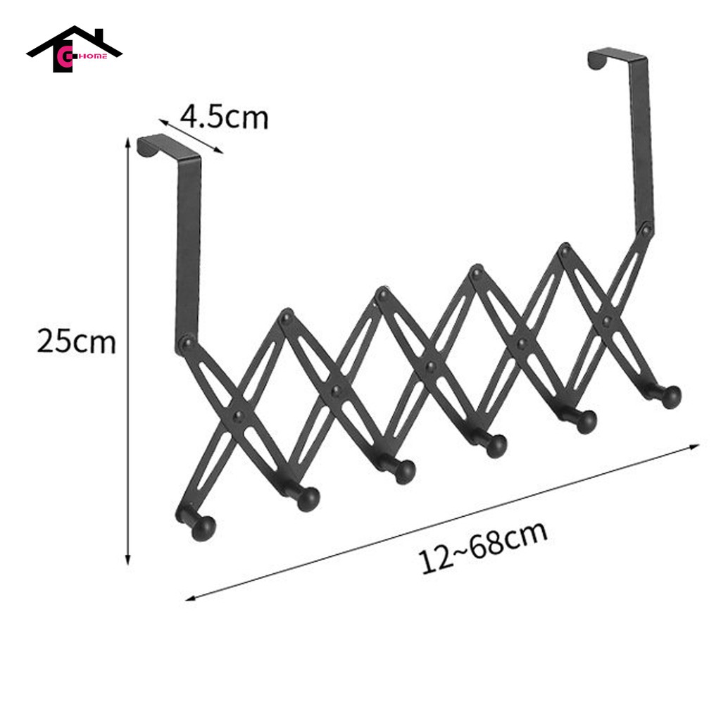 Móc Treo Đồ Sau Cửa xếp gọn, móc treo cửa phòng,cửa tủ bếp, tủ quần áo siêu tiện lợi Mã sc2