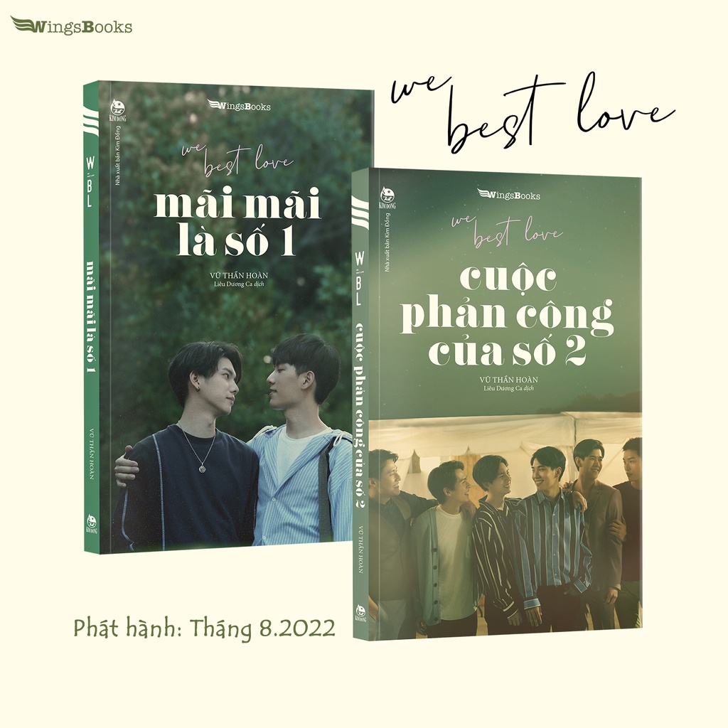 Truyện Bộ - We best love mai mãi là số 1 và cuộc phân công của số 2( tặng bookmark , postcard+ bìa bao giả gập poster