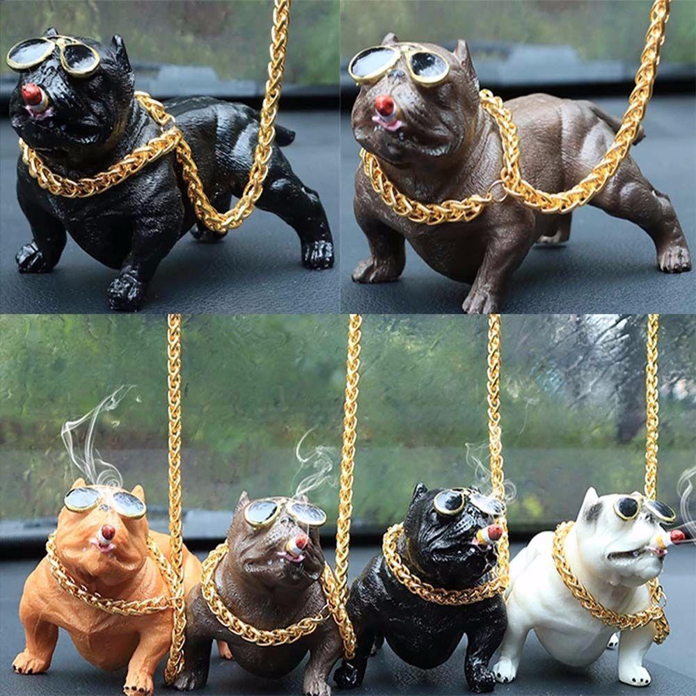 Đồ trang trí Chó Pitbull Dễ Thương Dùng Trang Trí Xe Hơi