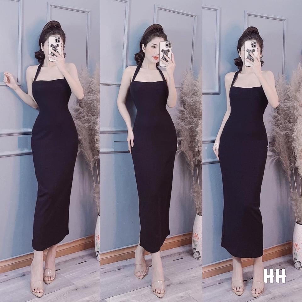 Váy dáng ôm hở vai sexy bánh bèo tiểu thư cá tính Ulzzang