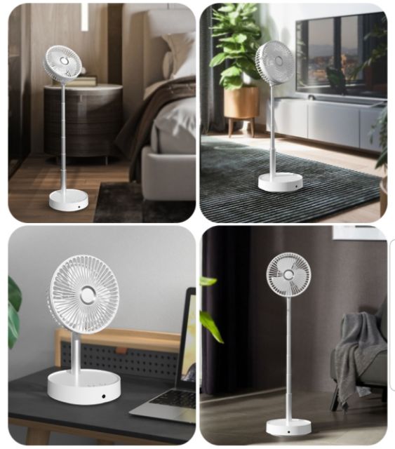 Quạt tích điện di động REMAX PRO - Folding Fan Q7, pin 7200mAd, BH 1 năm