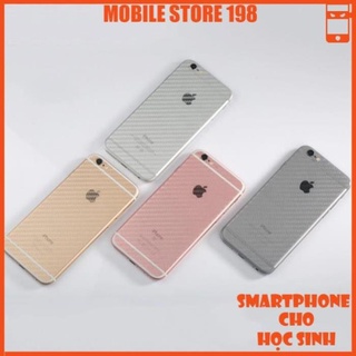 Dán mặt lưng cacbon bảo vệ điện thoại iphone chống va đập chống vân tay