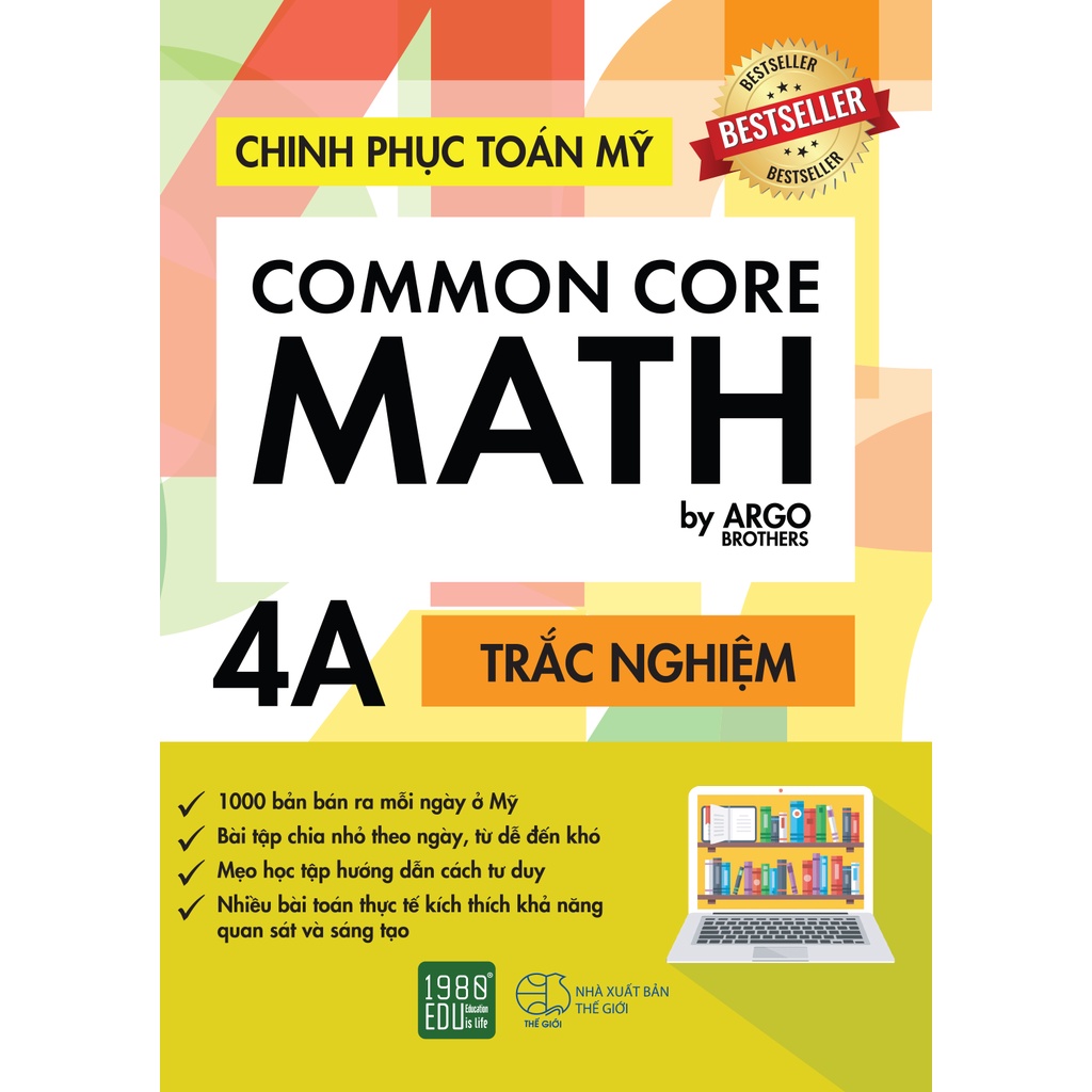 Sách - Chinh Phục Toán Mỹ - Common Core Math (Tập 4A) (Argo Brothers - 1980)