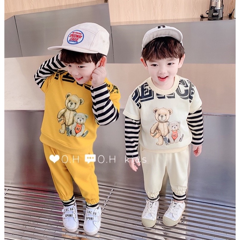 Bán Sỉ bộ gấu dài tay cotton siêu xinh cho bé(kèm video)