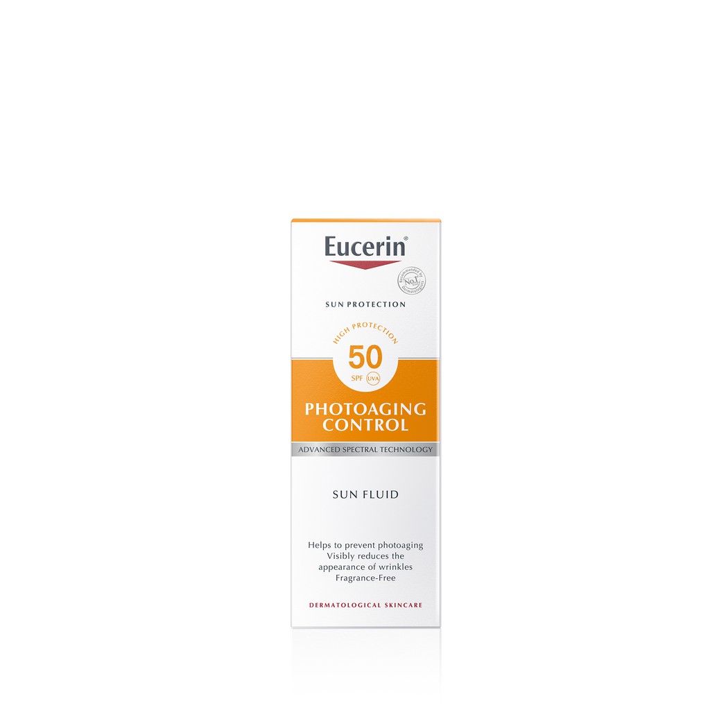 Kem chống nắng chống lão hóa Eucerin bảo vệ da trước tác hại tia UV Eucerin Sun Fluid Photoaging Control SPF50+ 50ml