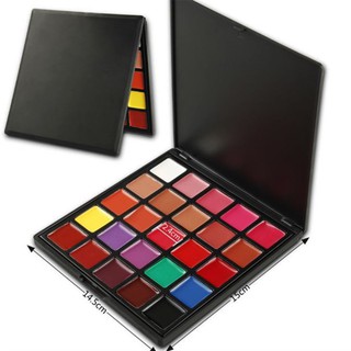 Bảng Son Trang Điểm 25 Màu Lì Lên Màu Chuẩn, Lâu Trôi, Nhiều Màu Để Pha Trộn Khi Makeup Cá Nhân Và Chuyên Nghiệp