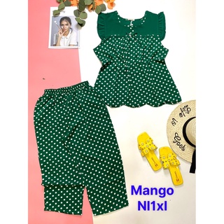 Đồ bộ bigsize quần 9 tấc vải lụa mango mặc nhà mềm mát