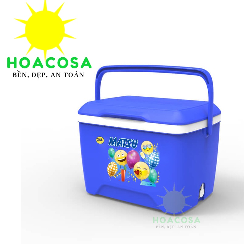 Thùng Đá Matsu 25L Duy Tân- Có Vòi Xả, Kiểu Dáng Đẹp, Giữ Đá Lâu- Đồ Gia Dụng Hoacosa.