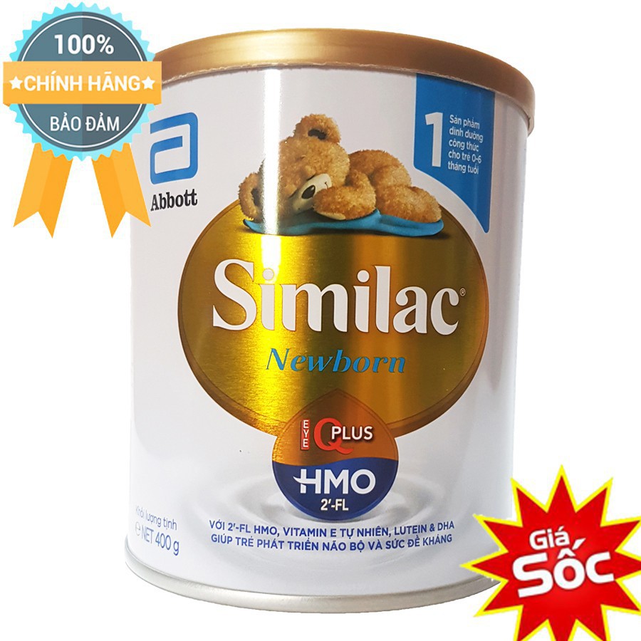 Sữa Similac 1 400g - 900g Mẫu Mới IQ Plus HMO Date 2020